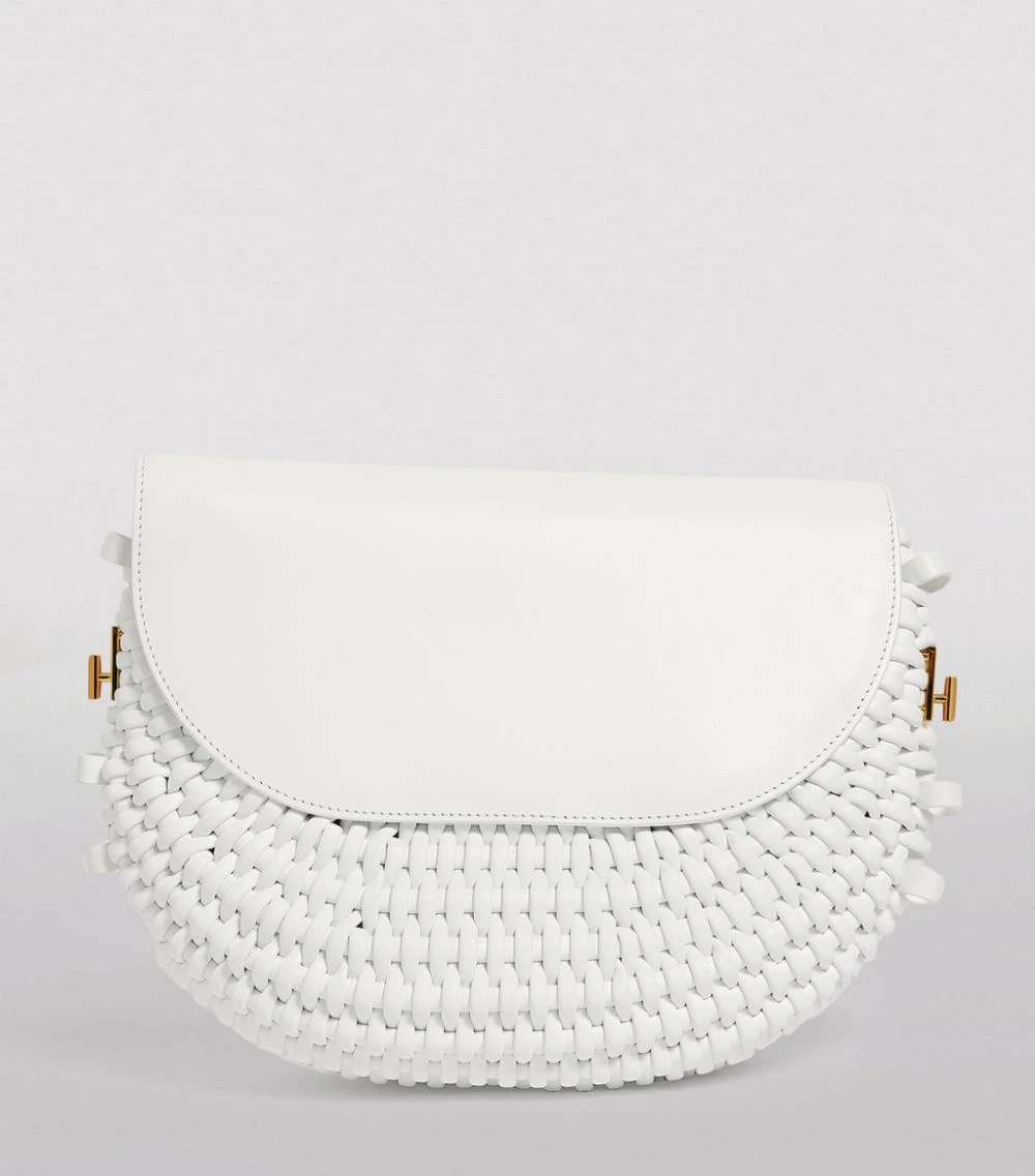 TOM FORD Leather Woven Shoulder Bag u1000 Shoulder Bags 4 TOM FORD Leather Woven Shoulder Bag u1000 Shoulder Bags - Image 4