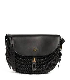 TOM FORD Leather Woven Shoulder Bag u9000 Shoulder Bags