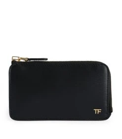 TOM FORD Leather Zip Wallet U9000BLACK Wallets