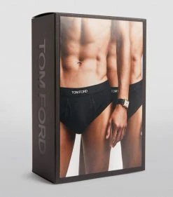 TOM FORD Logo Briefs (Pack of 2) 020LT GREY -Tom Ford Store tom ford logo briefs pack of 2 16388159 31416380 1000