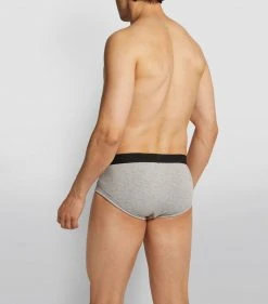 TOM FORD Logo Briefs (Pack of 2) 020LT GREY -Tom Ford Store tom ford logo briefs pack of 2 16388159 31417073 1000