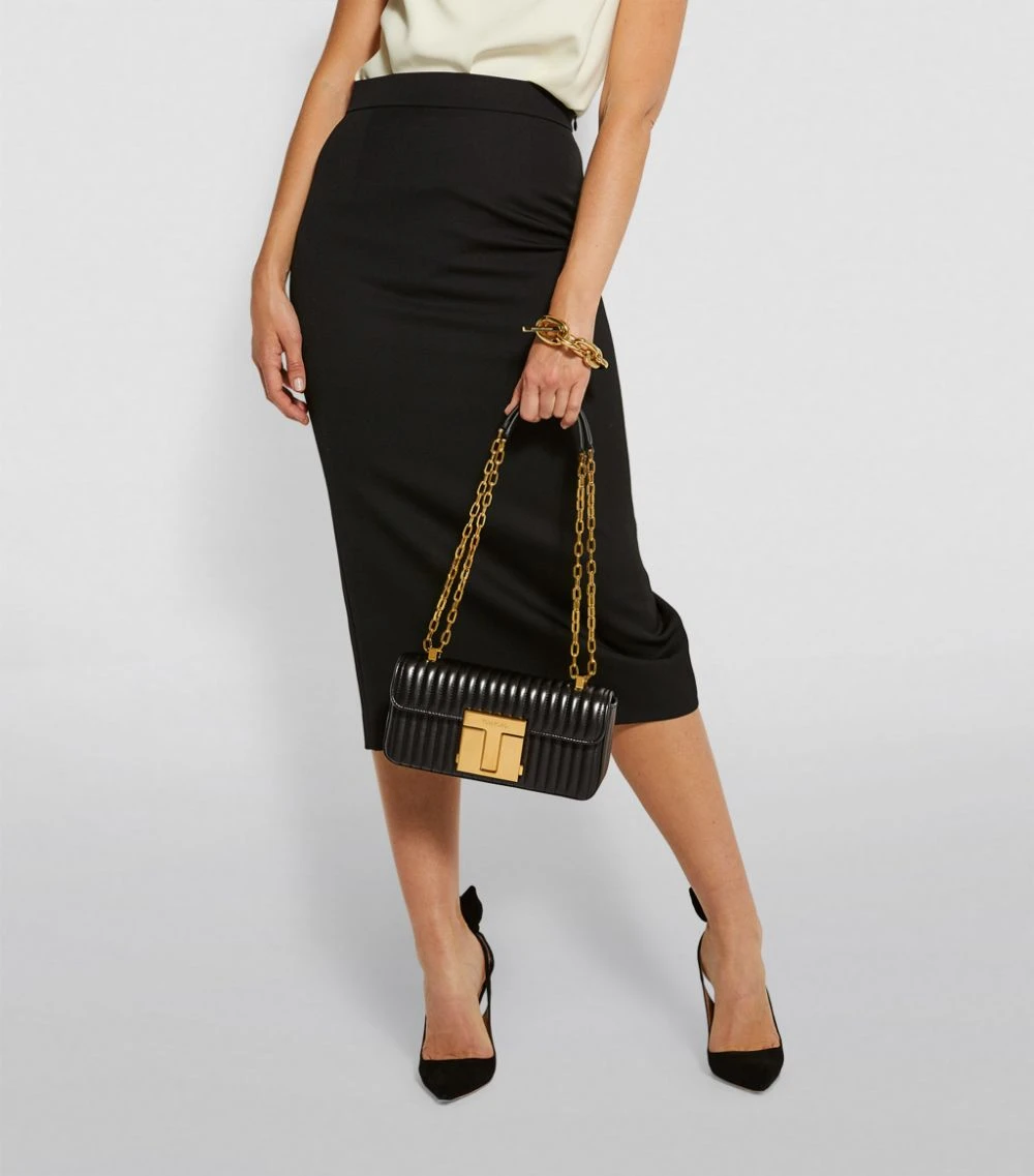 TOM FORD Medium 001 Matelassé Leather Shoulder Bag u9000 Top Handle Bags 2 TOM FORD Medium 001 Matelassé Leather Shoulder Bag u9000 Top Handle Bags - Image 2