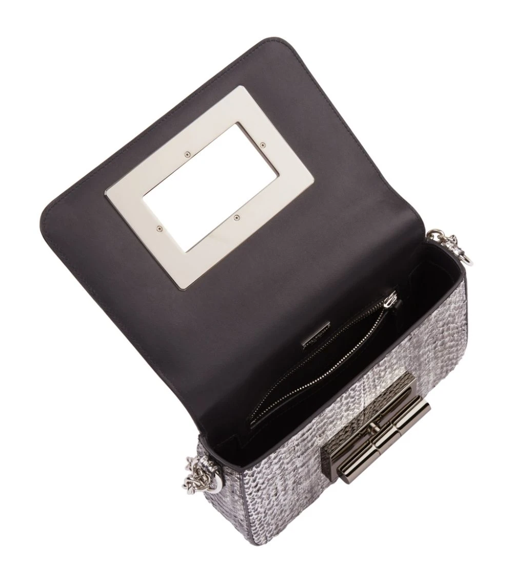 TOM FORD Medium Python Natalia Shoulder Bag SLV Shoulder Bags 3 TOM FORD Medium Python Natalia Shoulder Bag SLV Shoulder Bags - Image 3