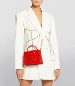 TOM FORD Mini Croc-Embossed Leather 001 Top-Handle Bag U3106 Top Handle Bags -Tom Ford Store tom ford mini croc embossed leather 001 top handle bag 16792202 33096852 1000