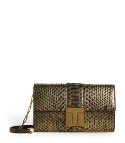TOM FORD Python T Clasp Shoulder Bag U2006 Shoulder Bags