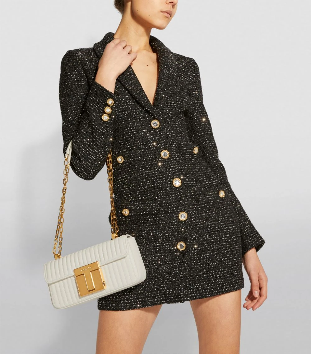 TOM FORD Quilted Leather Shoulder Bag U1003 Shoulder Bags 2 TOM FORD Quilted Leather Shoulder Bag U1003 Shoulder Bags - Image 2