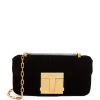 TOM FORD Quilted Velvet T Clasp Shoulder Bag u9000 Shoulder Bags