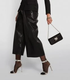 TOM FORD Satin Crystal-Logo Clutch Bag u9000 Clutch Bags -Tom Ford Store tom ford satin crystal logo clutch bag 16455512 31890816 1000