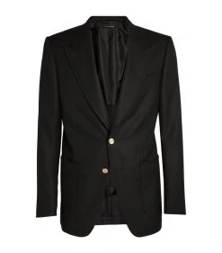 TOM FORD Shelton Hopsack Tailored Jacket BLACK Blazers
