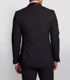 TOM FORD Shelton Satin-Trim Tuxedo 001 BLK Tuxedos -Tom Ford Store tom ford shelton satin trim tuxedo 16511205 31955984 1000