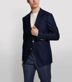 TOM FORD Shelton Single-Breasted Blazer NAVY Blazers 8 TOM FORD Shelton Single-Breasted Blazer NAVY Blazers -Tom Ford Store tom ford shelton single breasted blazer 15191419 25933044 1000