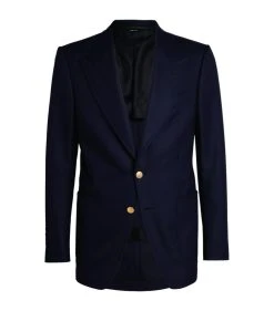 TOM FORD Shelton Single-Breasted Blazer NAVY Blazers