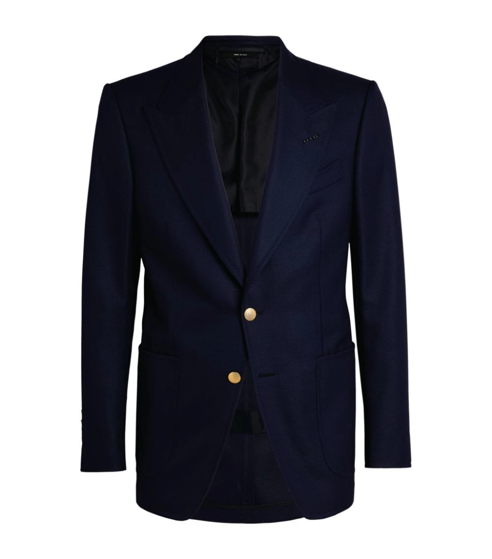TOM FORD Shelton Single-Breasted Blazer NAVY Blazers 1 TOM FORD Shelton Single-Breasted Blazer NAVY Blazers