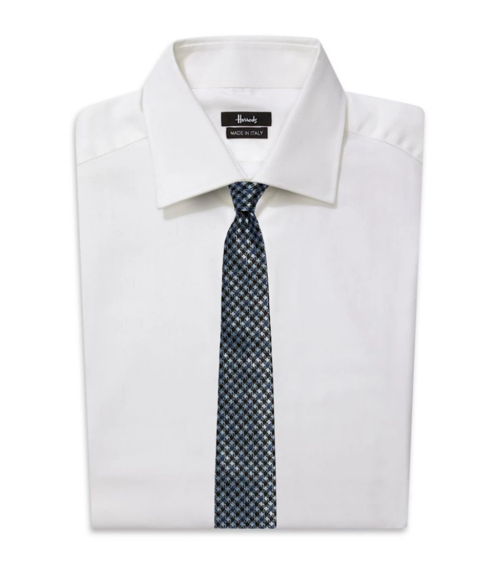 TOM FORD Silk Houndstooth Tie 436 BR BLU CK Neckties 2 TOM FORD Silk Houndstooth Tie 436 BR BLU CK Neckties - Image 2