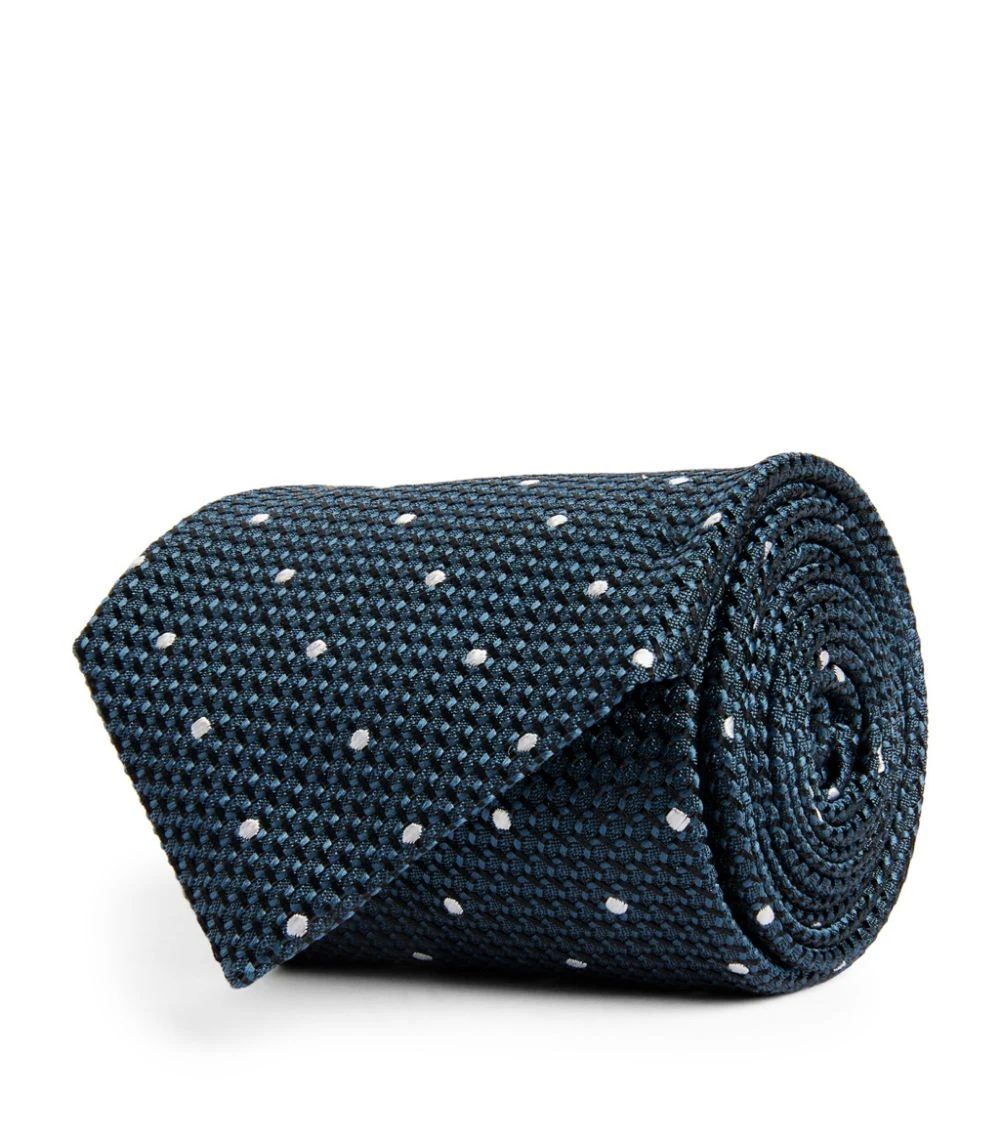 TOM FORD Silk Polka-Dot Tie 438 BR BLU FAN Neckties 1 TOM FORD Silk Polka-Dot Tie 438 BR BLU FAN Neckties