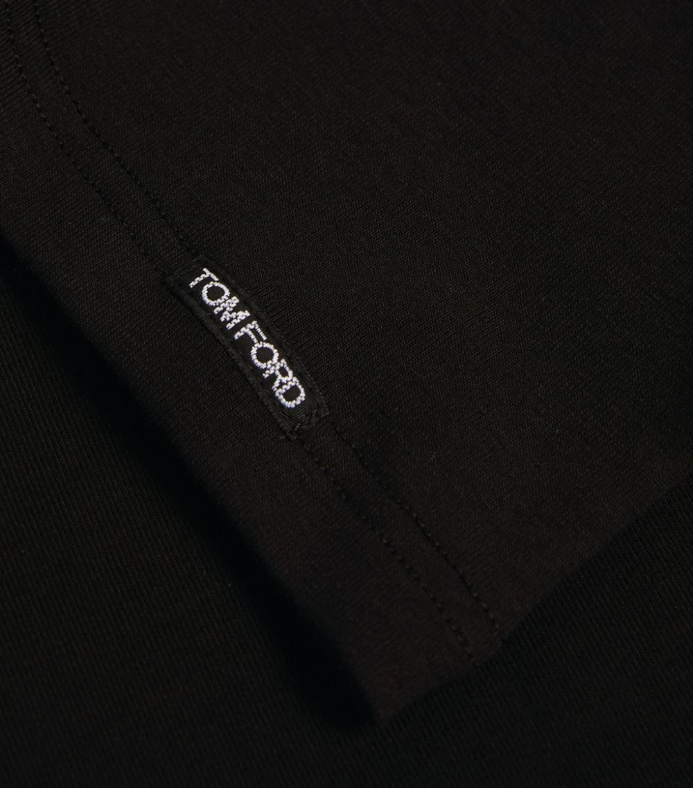 TOM FORD Stretch-Cotton T-Shirt BLACK Printed T-Shirts 5 TOM FORD Stretch-Cotton T-Shirt BLACK Printed T-Shirts - Image 5