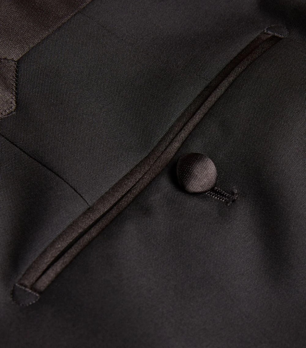 TOM FORD TF FTRS SHELTON SATIN 001 BLK Tailored Trousers 5 TOM FORD TF FTRS SHELTON SATIN 001 BLK Tailored Trousers - Image 5