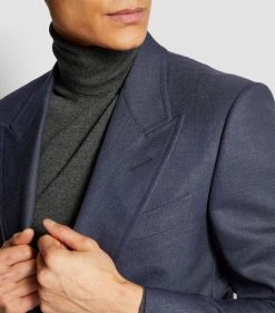 TOM FORD TF JACKETT DAY HOPSACK 916R65 MID BLUE Blazers -Tom Ford Store tom ford tf jackett day hopsack 16233972 31945363 1000