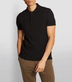 TOM FORD TF POLO GARMENT DYED SSLV K09 BLK SLD Polo Shirts -Tom Ford Store tom ford tf polo garment dyed sslv 16240996 31945235 1000