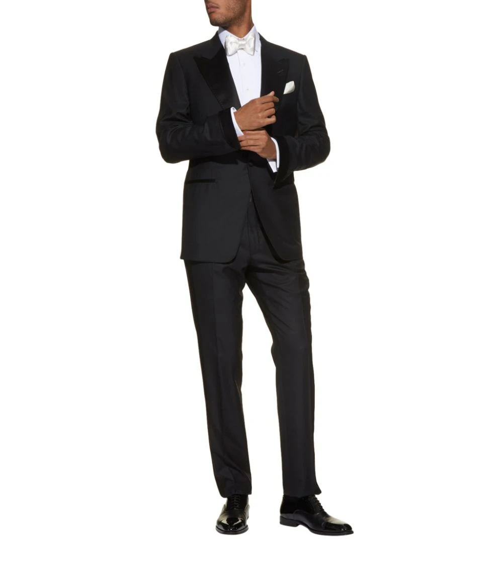 TOM FORD TF TUX SHELTON SATIN 001 BLK Tuxedos 4 TOM FORD TF TUX SHELTON SATIN 001 BLK Tuxedos - Image 4