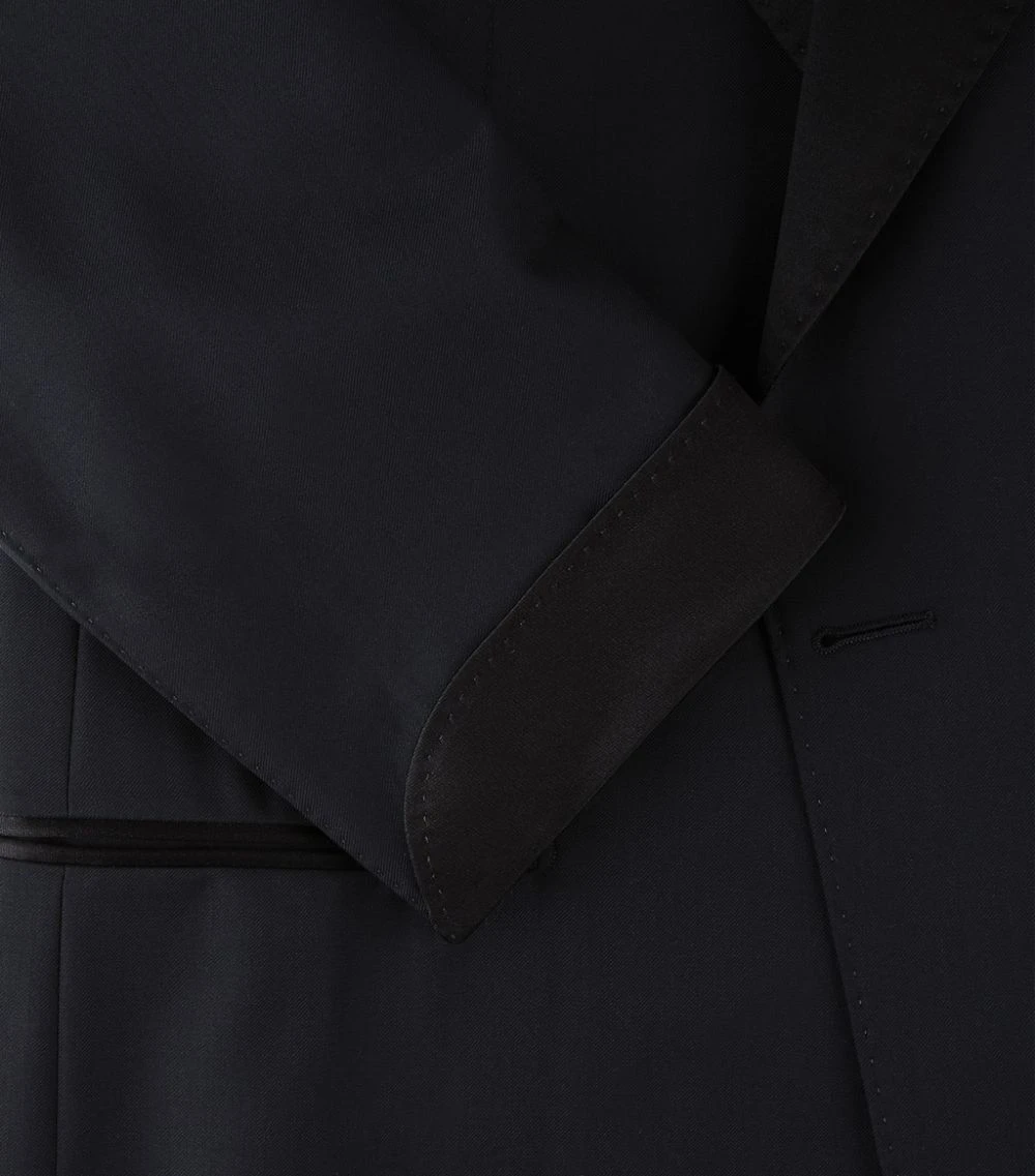 TOM FORD TF TUX SHELTON SATIN 001 BLK Tuxedos 3 TOM FORD TF TUX SHELTON SATIN 001 BLK Tuxedos - Image 3
