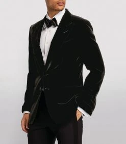 TOM FORD Velour Cocktail Jacket 001 BLK SLD Jackets -Tom Ford Store tom ford velour cocktail jacket 16906226 33533806 1000