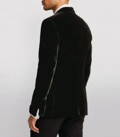 TOM FORD Velour Cocktail Jacket 001 BLK SLD Jackets -Tom Ford Store tom ford velour cocktail jacket 16906226 33533813 1000
