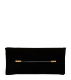 TOM FORD Velvet Ava Clutch Bag BLK Clutch Bags
