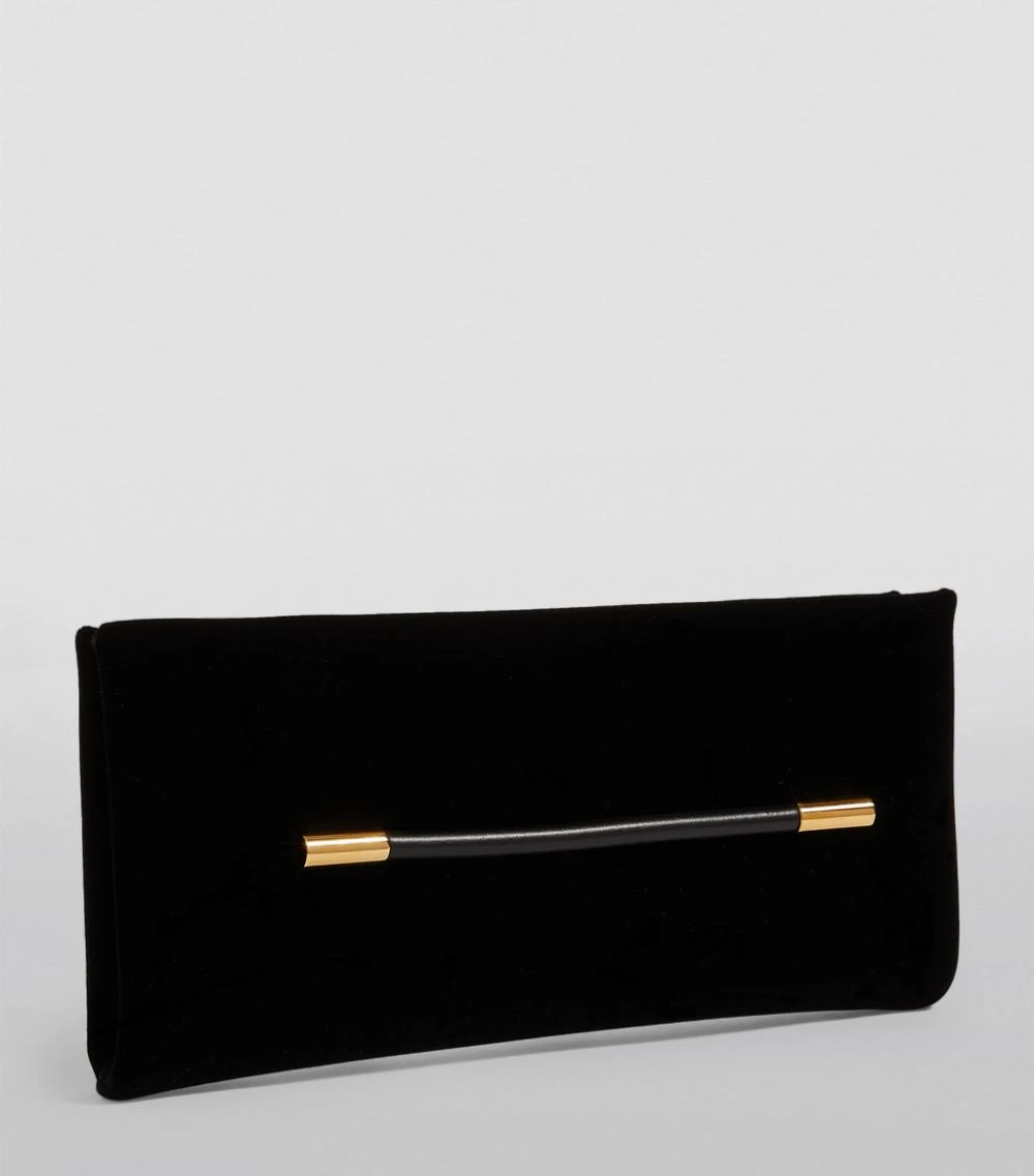 TOM FORD Velvet Ava Clutch Bag BLK Clutch Bags 3 TOM FORD Velvet Ava Clutch Bag BLK Clutch Bags - Image 3