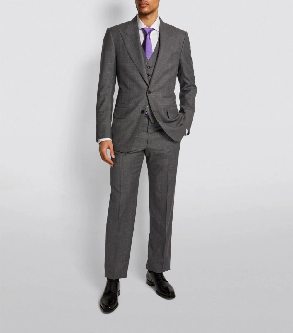 TOM FORD Windsor Check 3-Piece Suit 911R85 GREY POW 3 Piece Suits 2 TOM FORD Windsor Check 3-Piece Suit 911R85 GREY POW 3 Piece Suits - Image 2