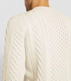 TOM FORD Wool-Blend Cable-Knit Sweater 105 NAT SLD Jumpers -Tom Ford Store tom ford wool blend cable knit sweater 17530974 36981533 1000