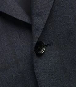 TOM FORD Wool-Silk Blazer 416 NAVY CHECK Jackets -Tom Ford Store tom ford wool silk blazer 17200993 34801718 1000